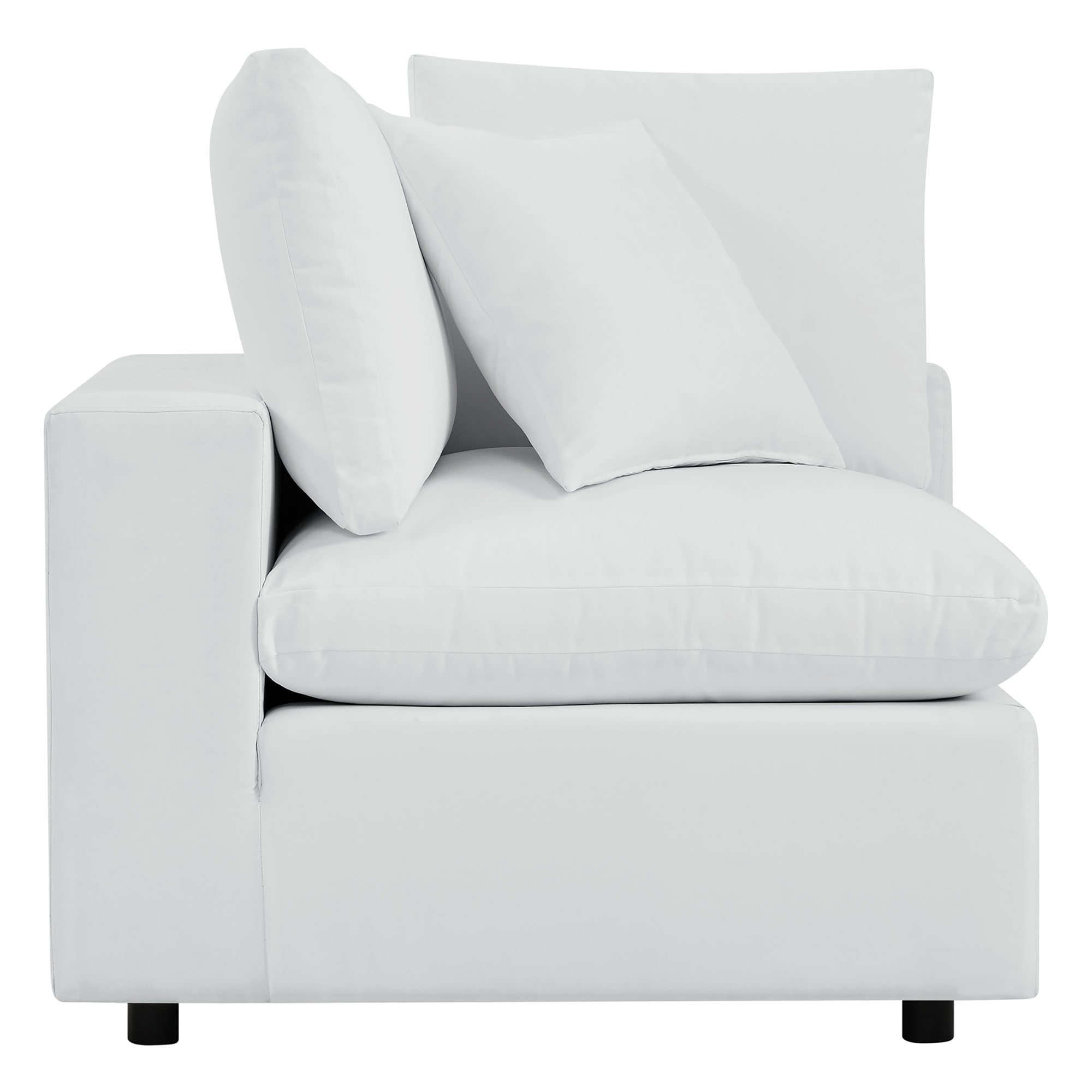 Commix Outdoor Sectional Sofa 5 Piece Sunbrella® White Collection at Patio Elegance