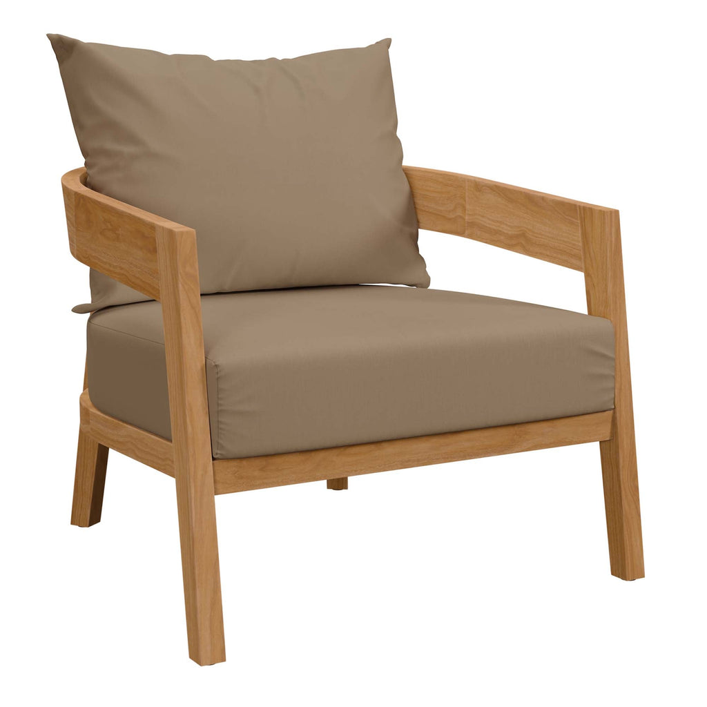 Brisbane Teak Outdoor Patio Set - Stylish 3-Piece Design by Modway