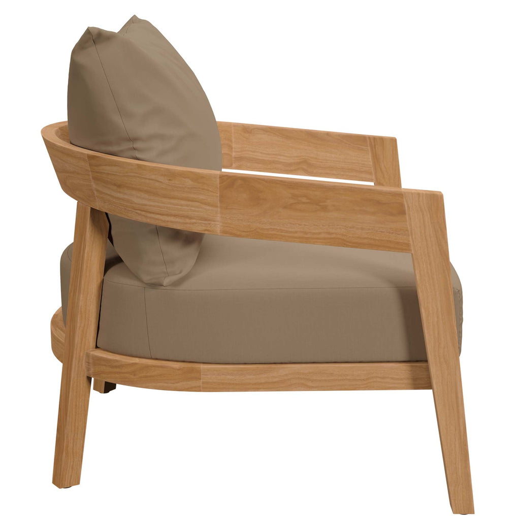 Brisbane Teak Outdoor Patio Set - Stylish 3-Piece Design by Modway