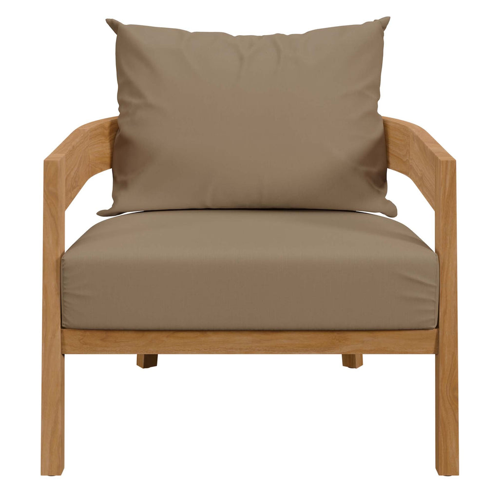 Brisbane Teak Outdoor Patio Set - Stylish 3-Piece Design by Modway