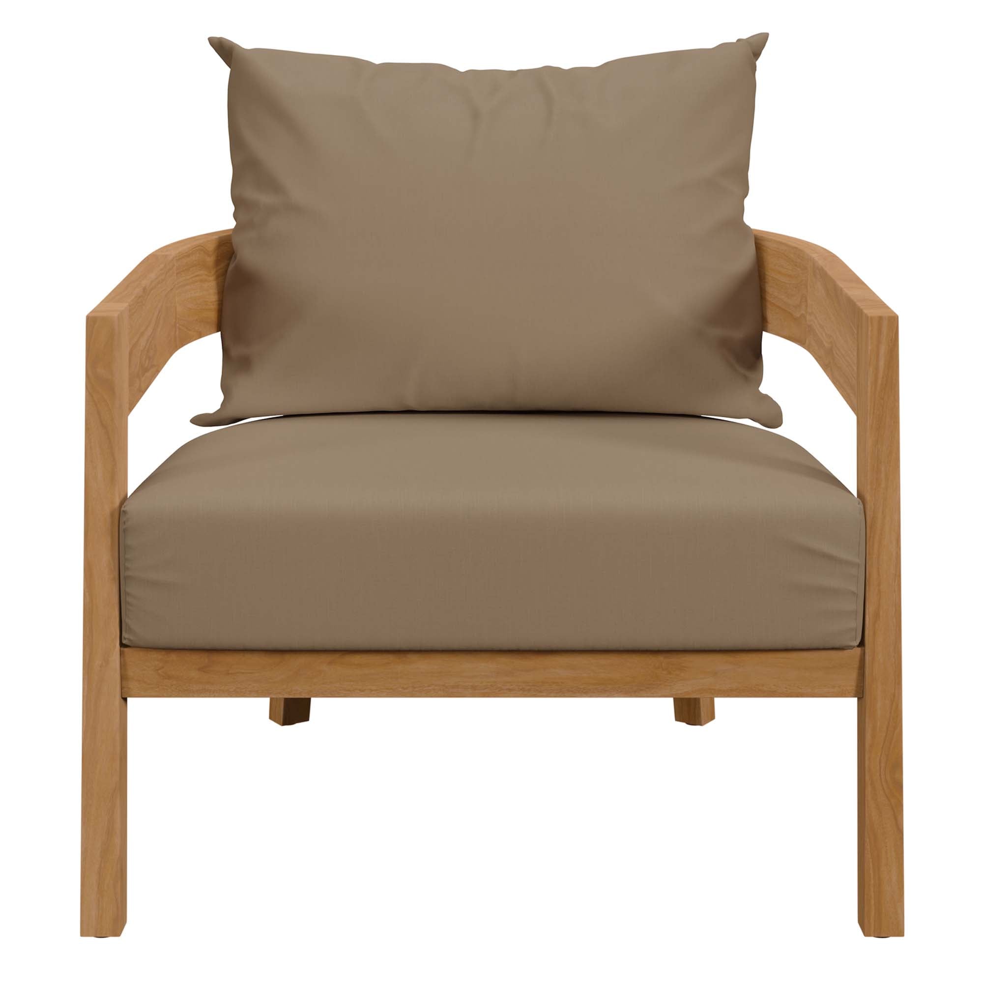 Brisbane Teak Outdoor Patio Set - Stylish 3-Piece Design by Modway