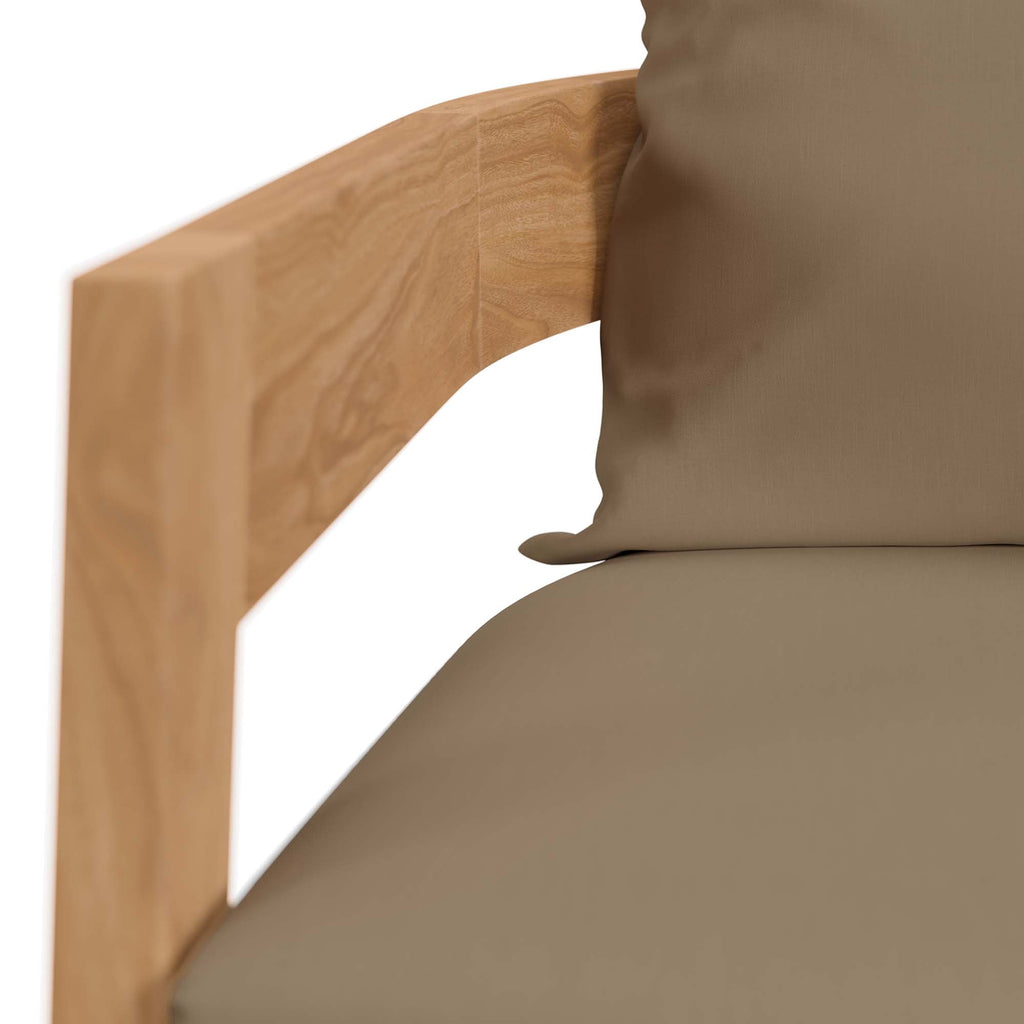 Brisbane Teak Outdoor Patio Set - Stylish 3-Piece Design by Modway