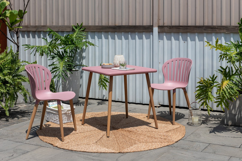 Nassau Side Chair in Peony Pink Social Plastic®- 2pc