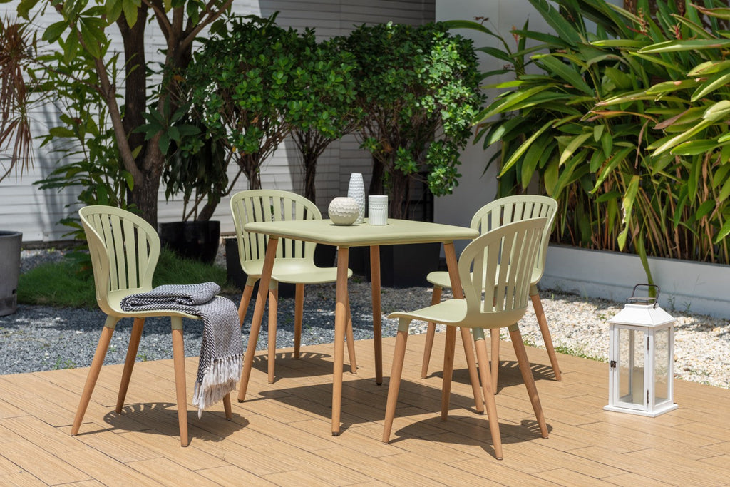 Nassau Side Chair In Sage Green Social Plastic® - 2pc