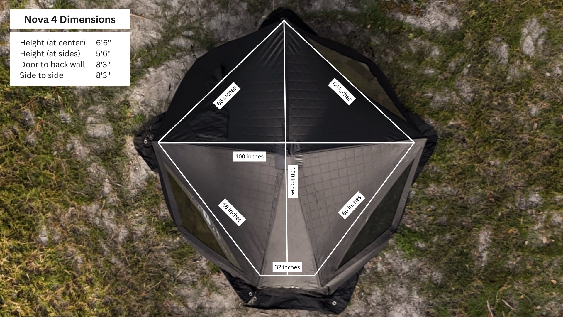 Nova 4 Sauna Tent Starter Package (4-person)