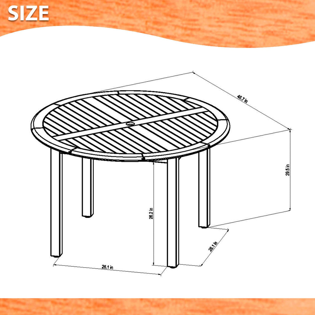 Oldbury Round Table and 4 Chamonix Carver Armchair Dining Set