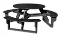 Open Round Table for Versatile and Customizable Outdoor Round Table Seating