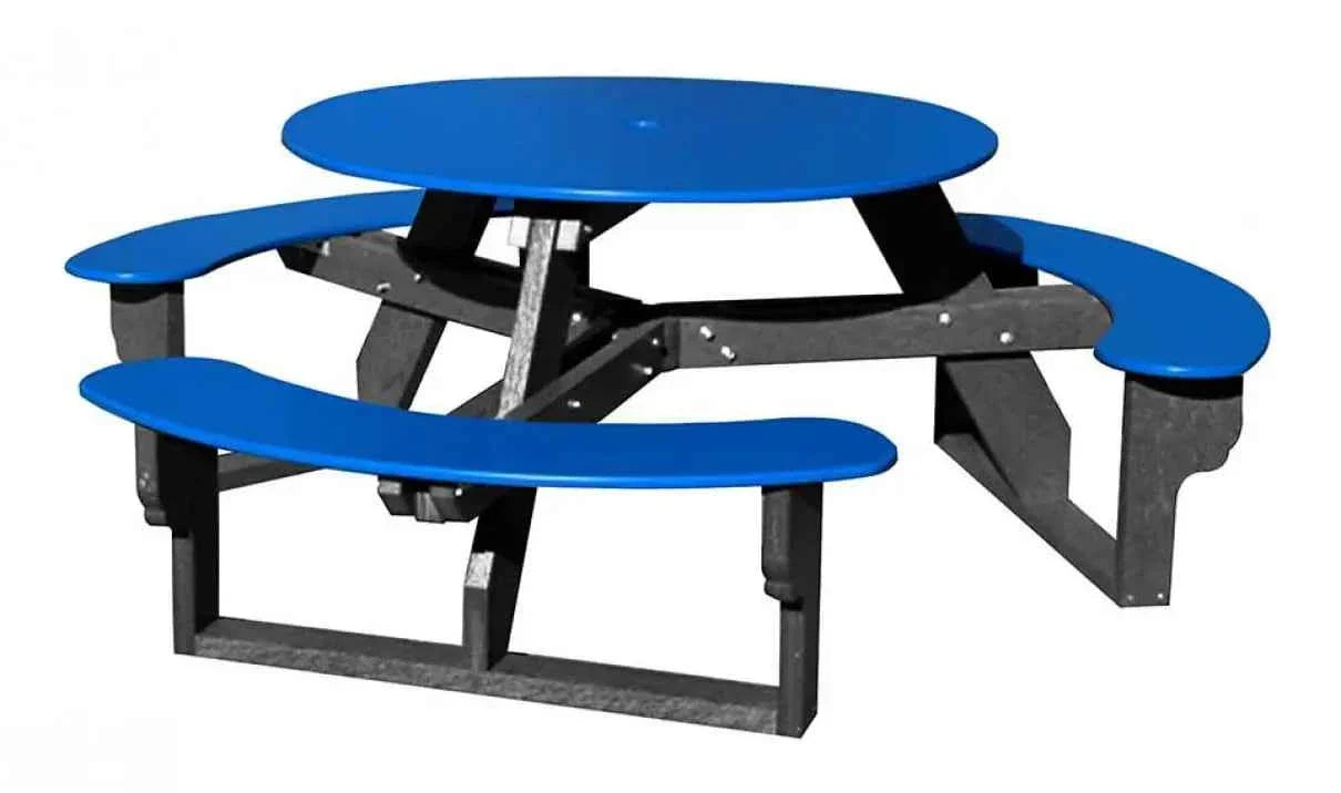 Open Round Table for Versatile and Customizable Outdoor Round Table Seating