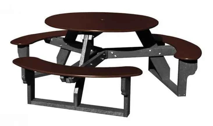 Open Round Table for Versatile and Customizable Outdoor Round Table Seating