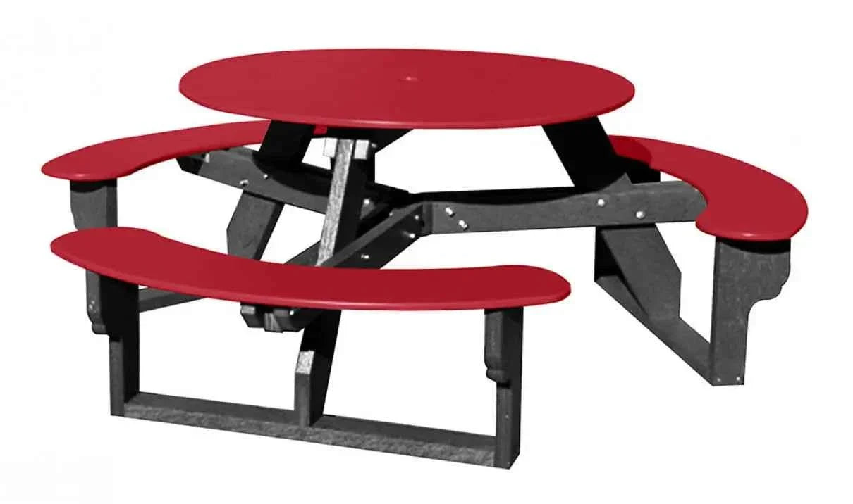 Open Round Table for Versatile and Customizable Outdoor Round Table Seating