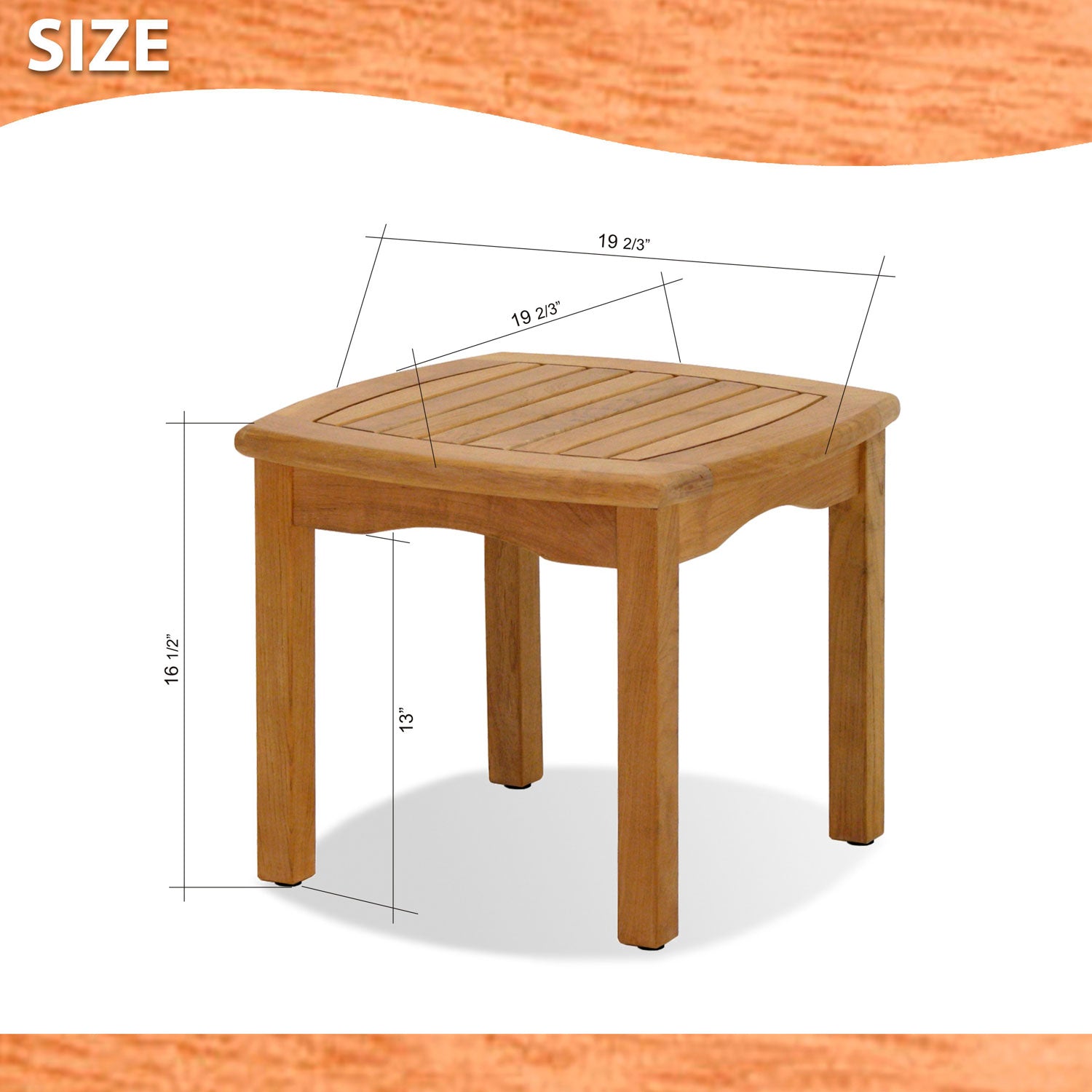 Intan Teak Side Table & 2 Ninia Chairs