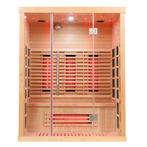 Blisspod | Venetian | Full Spectrum Indoor Premium Canadian Hemlock Ultra Low EMF Sauna | 11 Heaters | Chromotherapy &…