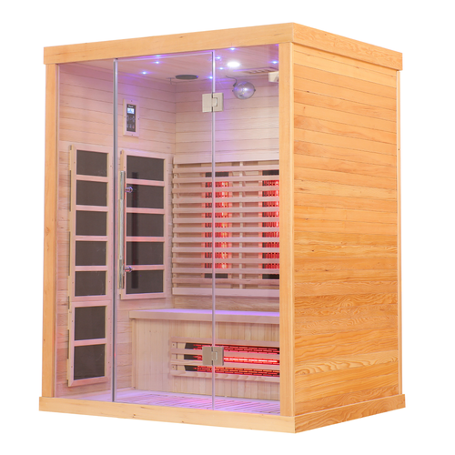 Blisspod | Venetian | Full Spectrum Indoor Premium Canadian Hemlock Ultra Low EMF Sauna | 11 Heaters | Chromotherapy &…
