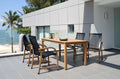 Orlando Wood Table and Manhattan Black Dining Set