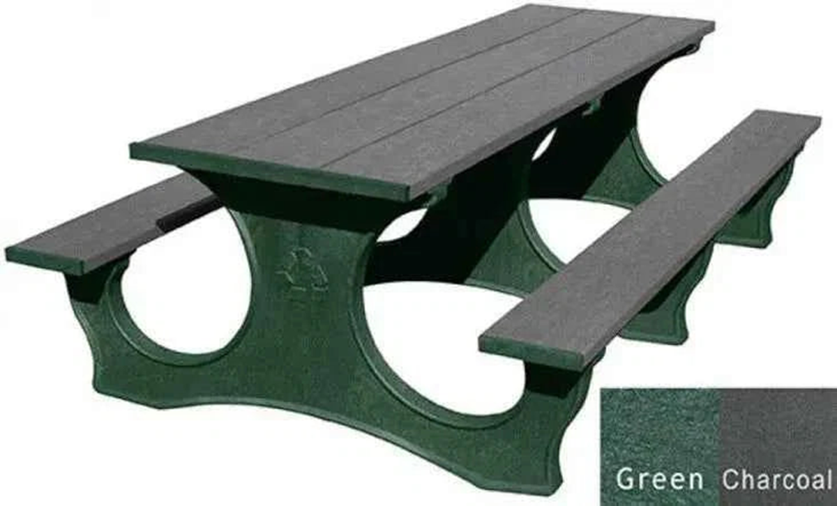 Polly Tuff ADA-Friendly Picnic Table – Durable 8 Ft Easy Access Outdoor Seating by Patio Elegance — product view 18