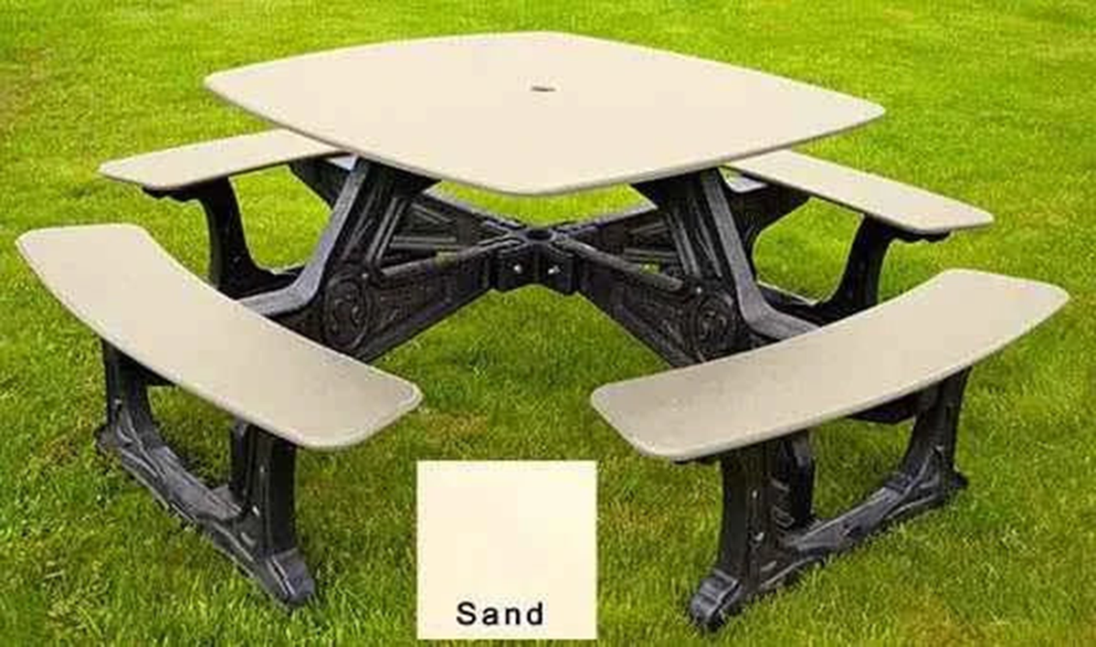 Bistro Outdoor Dining Table – 8 Seat Made from Recycled Plastic by Patio Elegance — product view 8