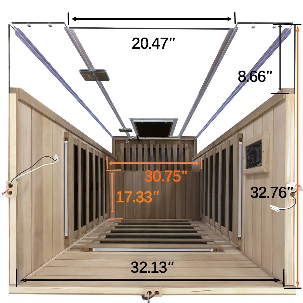 SR01 1 Person Red Cedar Far Infrared Sauna