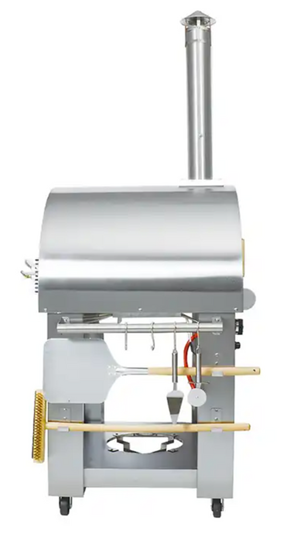 KoKoMo 32” Dual Fuel Pizza Oven - Gas or Wood-Fired Stainless Steel Outdoor Oven by Patio Elegance — product view 3